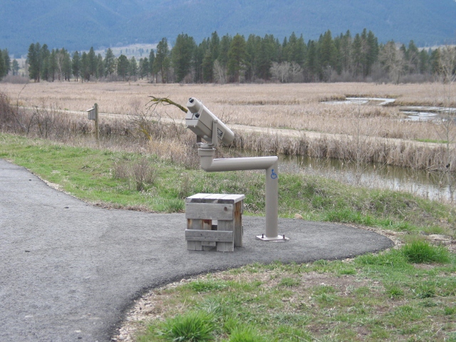 picture showing Accessible telescope located along the nature trail.